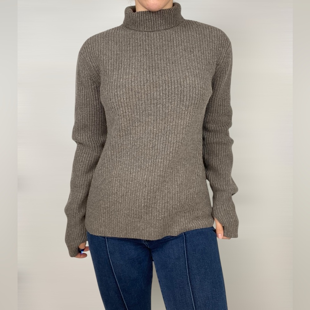 BLDWN Wool Turtleneck Sweater‎ Long Sleeve Relaxed Ribbed